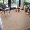 CAMILSON Easy Jute Rug 4x6, Indoor Outdoor Natural Color Fiber Area Rugs for Living Room Patio and Kitchen Rug Herringbone Seagrass Woven Design Easy-Cleaning Washable Outside Carpet Alfombras 4 x 6-Ruum Studio Home