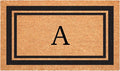 Calloway Mills 152963048A Black Border 30" x 48" Monogram Doormat Letter (A)-Ruum Studio Home