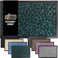 GORILLA GRIP 100% Waterproof All-Season WeatherMax Doormat, US Designed Natural Rubber, Stain and Fade Resistant, Low Profile Indoor Outdoor Door Mats, Easy Clean Patio Mat, 17x29, Moss Vine Leaves-Ruum Studio Home