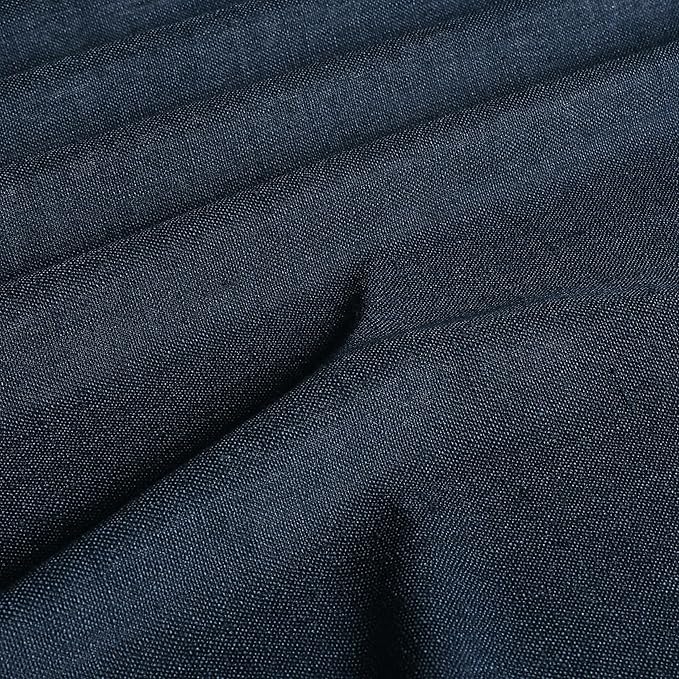 Vision Home Navy Blue Pinch Pleated Full Blackout Curtains Linen Blended Room Darkening Curtain Panels 112 inch for Living Room Bedroom Thermal Insulated Pinch Pleat Drapes with Hooks 40" Wx112 Lx2-Ruum Studio Home