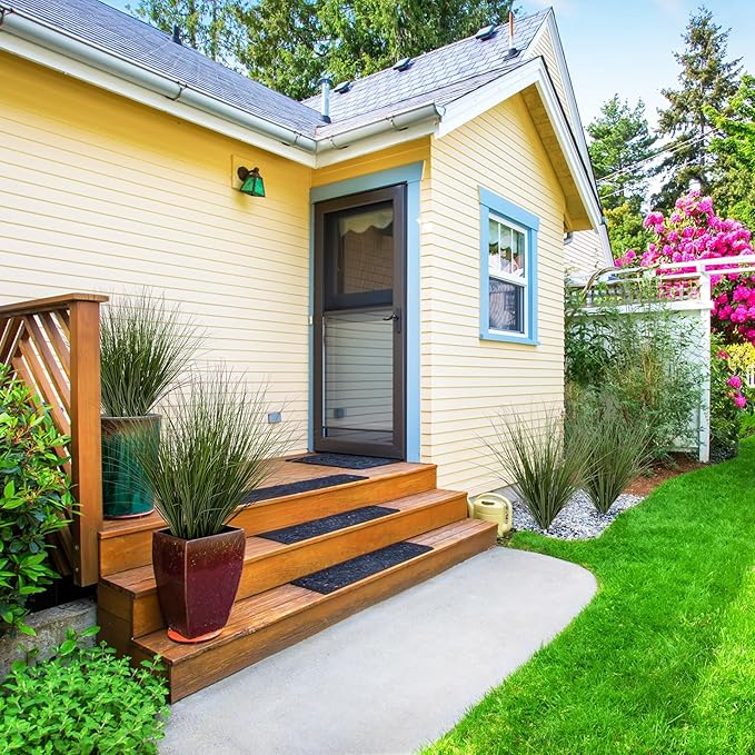 12PCS Fake Plants Artificial Wheat Grass Greenery Plastic Plants Fake Grass Artificial Plants for Outdoor Decor Artificial Grass Plant with Greenery Stems for Indoor Home Decoration 26.4"-Ruum Studio Home