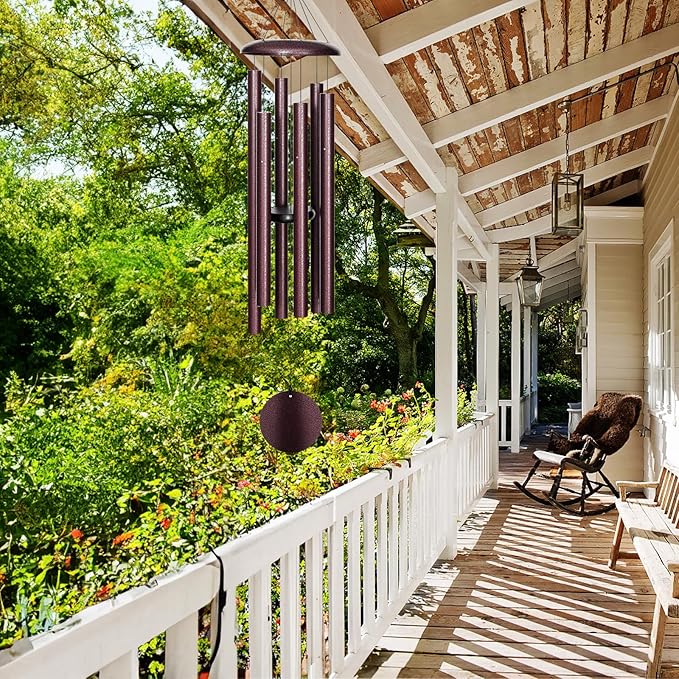 Wind Chimes Outdoor Deep Tone, 45 in Large Wind Chimes for Outside, Wind Chime Gifts for Mother's Day/Housewarming/Christmas-Ruum Studio Home