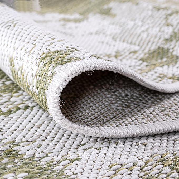 Keen Home Design Terrace Outdoor Area Rug - 10x14 Washable Indoor/Outdoor Rug for Patio, Kitchen, Balcony, Beach, Garden, Deck and Porch, Size: 10'x14'-Ruum Studio Home