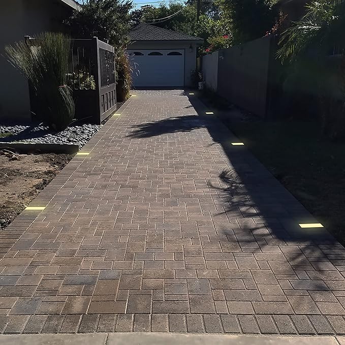 LUMENGY Paver Light 3×6 Inch (2.95 X 5.9), Warm White Glare-Free Illumination for Driveways, Pathways, Pool Deck & Patios, 12V AC/DC, Waterproof & Drive-Over Rated-Ruum Studio Home