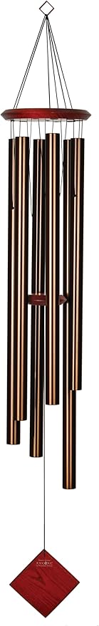Woodstock Chimes Neptune Wind Chime for Outside 54" Large Bronze, Deep Tone Sound for Outdoor Garden, Patio, Porch Decor, Encore Collection DCB54-Ruum Studio Home