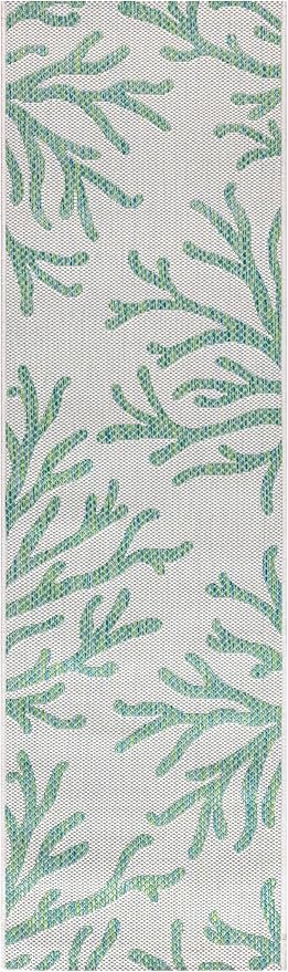 Keen Home Design Terrace Outdoor Runner Rug - 2x10 Washable Indoor/Outdoor Rug for Patio, Kitchen, Balcony, Beach, Garden, Deck and Porch, Size: 2'2"x9'11"-Ruum Studio Home