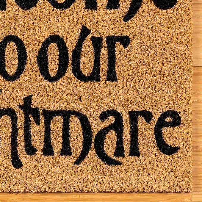 Gertmenian Nightmare Before Christmas Coir Doormat - 2x3 Welcome Mat (2-Pack), Ideal for High Traffic Areas in Front Door, Garage, Entryway - Welcome Nightmare/Jack & Sally, 80005-Ruum Studio Home