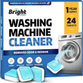 Washing Machine Cleaner Tablets 24 Pack - Deep Cleaning Tablets for Front & Top Load, Works With HE Washers, Removes Residue, Odor & Pet Hair - 12 Month Supply of Washer Cleaner Descalers, Septic Safe-Ruum Studio Home