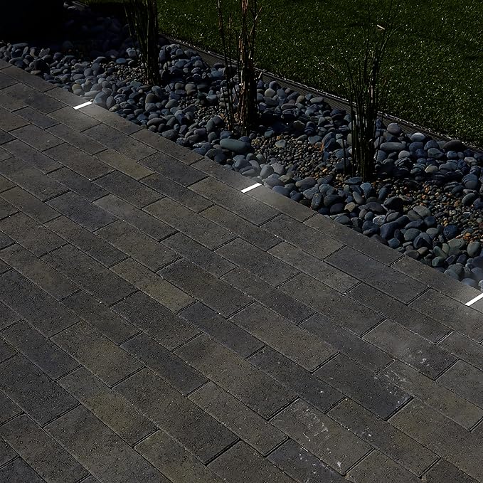 LUMENGY Paver Light Slim 0.5x4 Inch (0.47 x 3.93) Glare-Free Steel Lighting for Pavers, Brick, Walls, Driveways, Walkways & Pathways, 5000K Daylight, Waterproof, Drive-Over, Weird 12V AC/DC-Ruum Studio Home
