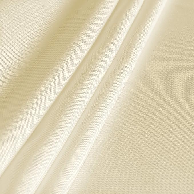 sancua Rectangle Tablecloth - 54 x 78 Inch - Stain and Wrinkle Resistant Washable Polyester Table Cloth, Decorative Fabric Table Cover for Dining Tables, Buffet Parties and Camping, Beige-Ruum Studio Home