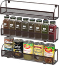 Simple Houseware Wall Mounted Spice Rack Shelves Organizer, Bronze, 3-Pack-Ruum Studio Home