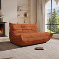 Bean Bag Chairs for Adults Giant Bean Bag Chair， 2 Seater with Memory Foam Filled Fireside Chair, Lazy Sofa Lounge Floor Sofa for Living Room, Bedroom, Office, No Assembly Required. (Orange)-Ruum Studio Home