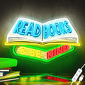 SELICOR Read Books & Be Kind Neon Signs for Wall Decor-Teacher Appreciation Gift,Adjustable LED Book Neon Light Up Sign for Reading Room Study Room Classroom Bookstore Library Museum Cafe Bedroom-Ruum Studio Home