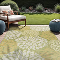 Beverly Rug Outdoor Rug 5x7 Modern Exotic Tropical Leaf Area Rugs for Indoor and Outdoor Patio Deck Porch Garden Water Resistant Washable Outside Carpet (5 x 7 Green)-Ruum Studio Home