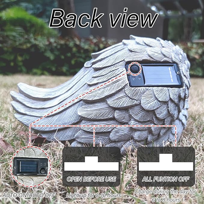 Solar Dog Garden Statues Outdoor Décor- Dog Figurines Solar LED Light Lawn Ornaments - Yard Decorations for Patio, Balcony, Backyard -Unique Birthday House Warming Gifts for Mom-Ruum Studio Home