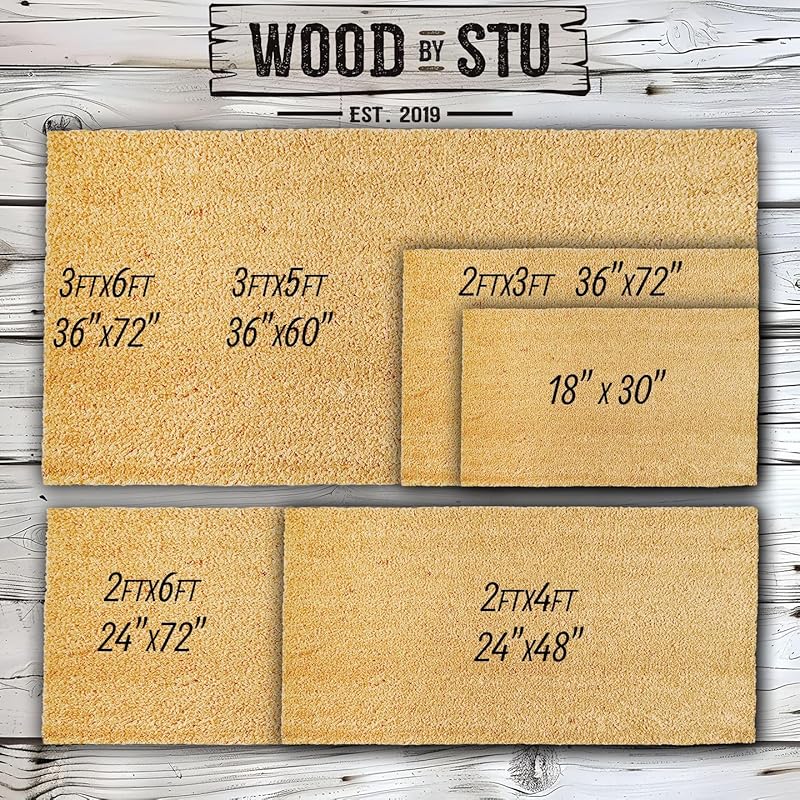 French Bulldog Coconut Coir Personalized Doormat, Frenchie Custom Welcome Mat, Housewarming Gift, Last Name Door Mat, Closing Gift, Dog Lover Entryway Rug 1172-Ruum Studio Home