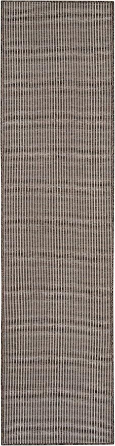 Nourison Home Positano 8' Runner Natural Fabric Modern Area Rug (8' Runner)-Ruum Studio Home