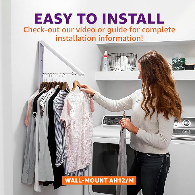 InstaHanger - Wall Mounted Drying Rack - The Original Collapsible Clothes Drying Rack and Storage-Ruum Studio Home
