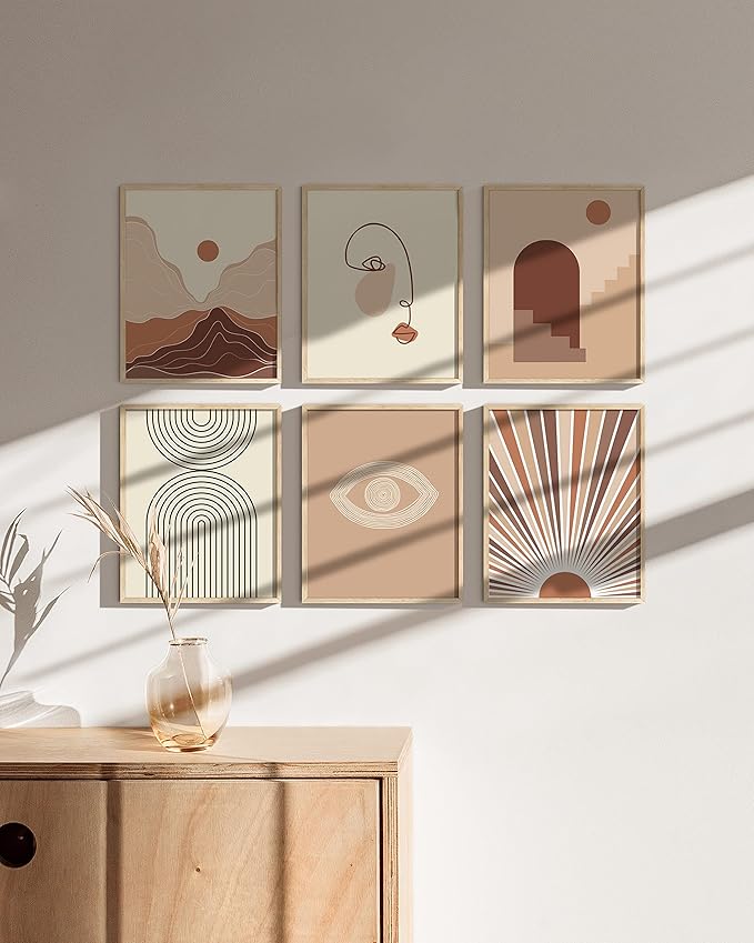HAUS AND HUES 8x10 Frames Set of 6, Wood Picture Frames 8x10, 8x10 Picture Frame Set of 6, Wooden Picture Frames 8x10, 8x10 Picture Frame Set, 8x10 Frames, 8x10 Picture Frame Pack, 8x10 Poster Frame-Ruum Studio Home