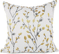 YOUR SMILE Classical Embroidery Jacquard Yellow/Gold Square Decorative Throw Pillow Case Cushion Cover 18x18 inch-Ruum Studio Home