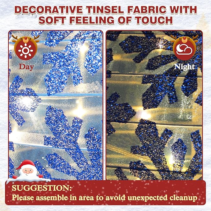 5FT Lighted Pop Up Stackable Ornaments for Christmas Decoration, 3D Pre-Lit Decor with 210 LED Lights with Easy Pop-Up Design, Freestanding Glittered Holiday Display for Outdoor, Indoor-Ruum Studio Home