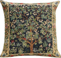 Charlotte Home Furnishings Throw Pillow Covers, Decorative Boho Pillow Covers for Couch, Living Room, Blue Tree Square Cushion Cases 18x18 in, European Cotton Jacquard Woven for Cozy Bedroom Decor-Ruum Studio Home