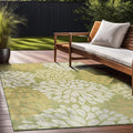 Beverly Rug Outdoor Rug 9x12 Modern Exotic Tropical Leaf Area Rugs for Indoor and Outdoor Patio Deck Porch Garden Water Resistant Washable Outside Carpet (9 x 12 Green)-Ruum Studio Home