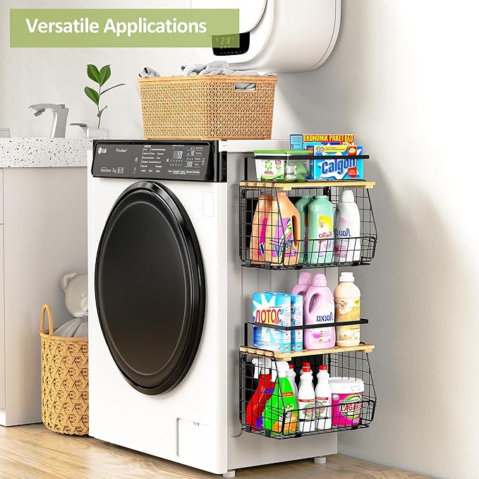 Magnetic Shelf for Fridge: Fruit Potato and Onion Storage Bin - Magnetic Spice Rack for Refrigerator & Kitchen Counter - Pantry Organizers and Storage-Ruum Studio Home