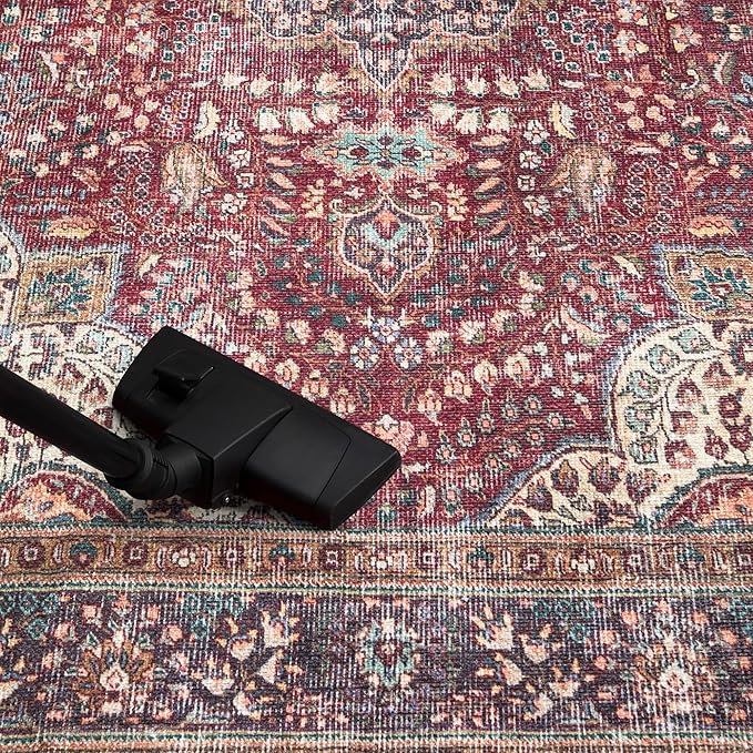 Keen Home Design 9x12 Rug - Machine Washable Area Rug with Non-Slip Backing, Ideal for Living Room, Dining Room, Bedroom - Vintage, Easy Clean, Durable, Low Pile Rug - (9' x 12')-Ruum Studio Home