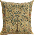 Charlotte Home Furnishings Throw Pillow Covers, Decorative Boho Pillow Covers for Couch, Light Tree of Life Square Cushion Cases 18x18 in, European Cotton Jacquard Woven for Cozy Bedroom Decor-Ruum Studio Home