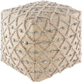 Mark&Day Pouf Ottoman, Paudorf Bohemian/Global Khaki Cube Pouf Foot Rest for Living Room, Bedroom and Boho Home Decor (18"x18"x18")-Ruum Studio Home