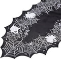 Chlophy Halloween Table Runner Black Spider Web Table Runner Gothic Embroidered for Kitchen Dining Halloween Décor Home Party Table Decoration 72in-Ruum Studio Home