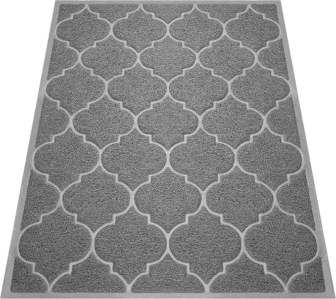 Cosyearn Door Mat, Front Door Mat, 46x35, Welcome Mats for Entryway,Garage,High Traffic Areas, Jumbo Size, Doormat Entrance, Waterproof Mat, Easy Clean, Outdoor Indoor Floor Mat,Non Slip (Grey)-Ruum Studio Home