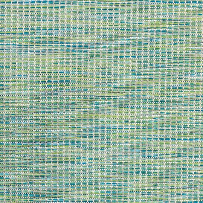 Nourison Positano Indoor/Outdoor Blue/Green 9' x 12' Area Rug, Easy Cleaning, Non Shedding, Bed Room, Living Room, Dining Room, Backyard, Deck, Patio (9x12)-Ruum Studio Home