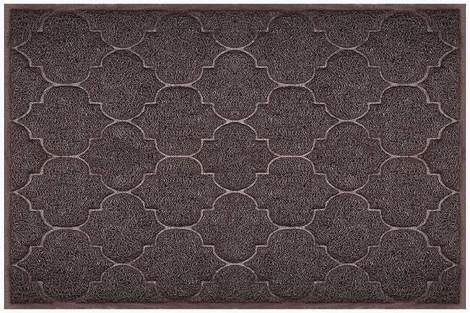 Door Mat Outdoor, 24x36, Welcome Mats for Entryway, Front Doormat for Home Entrance, Indoor Floor Mat, Durable, Non-Slip, Boot Scraper, Catches Muddy and Dirt(Brown)-Ruum Studio Home