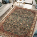 Keen Home Design 8x10 Rug - Machine Washable Area Rug with Non-Slip Backing, Ideal for Living Room, Dining Room, Bedroom - Vintage, Easy Clean, Durable, Low Pile Rug - (8' x 10')-Ruum Studio Home
