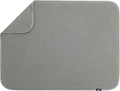 S&T INC. Dish Drying Mat XL, 18” x 24”, Absorbent Microfiber Kitchen Counter Mat, Dish Drying Pad for Dishes, Utensils, Pots and Pans, Extra Large, Grey-Ruum Studio Home