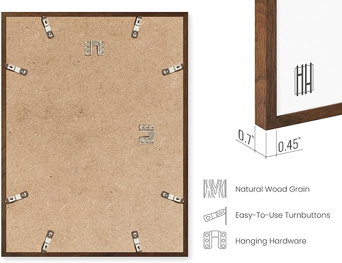 HAUS AND HUES Two 8x10, Two 11x14, Two 12x16 - Framed Walnut-Ruum Studio Home