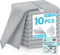 10 Pcs New Upgraded 3 Layers Non Scratch Wire Dishcloth, Multipurpose Wire Dishwashing Rags, Wet & Dry for Cookware, Sinks, Dishes, Stoves & Fireplaces 9.87“ x 9.87”-Ruum Studio Home
