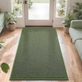 COSY HOMEER-Door-Mat 36"x60" Non Slip Absorbent Entryway Rugs Dirt Trapper Doormats Washable Entrance Mats Low Pile Welcome Floor Mat for Front Back Door and Entry Mats,Green-Ruum Studio Home