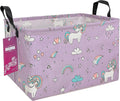 Rectangular Storage Basket Fabric Organizer Bin for Toys,Books,Clothes,Gifts,Pets-Perfect for Home,Office,Nursery,Dorm,Shelf(Rec-Unicorn)-Ruum Studio Home