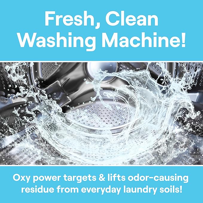 Seventh Generation Washing Machine Cleaner 6 Count Free & Clear Targets Odor-Causing Residue Powered by Oxy Power 4.2 oz-Ruum Studio Home