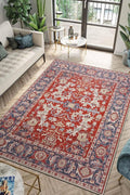 Keen Home Design 9x12 Rug - Machine Washable Area Rug with Non-Slip Backing, Ideal for Living Room, Dining Room, Bedroom - Vintage, Easy Clean, Durable, Low Pile Rug - (9' x 12')-Ruum Studio Home