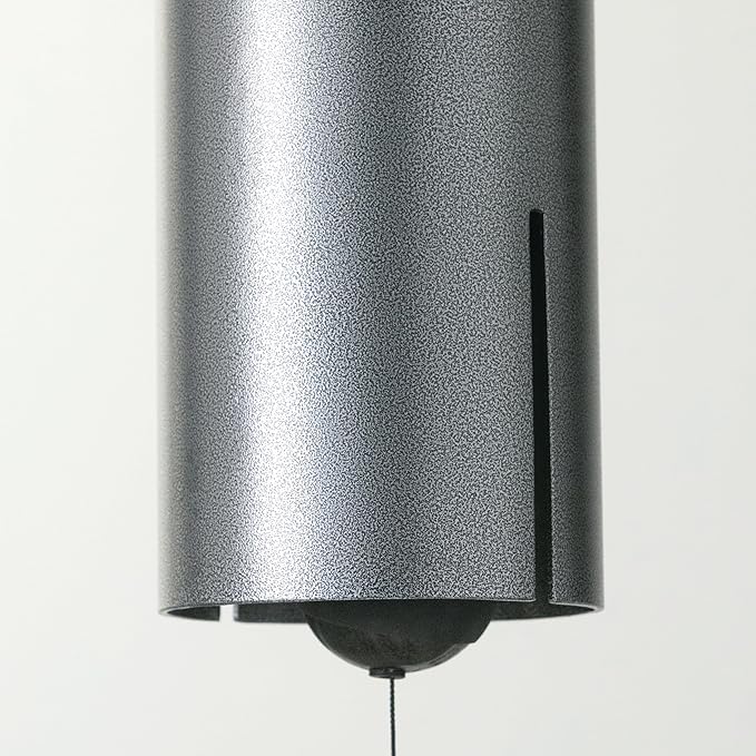 Woodstock Chimes Heroic Windbell Wind Chime for Outside 40" Large Silver,Deep Tone Sound, Outdoor Decor for Patio, Porch, Garden HWLAS-Ruum Studio Home