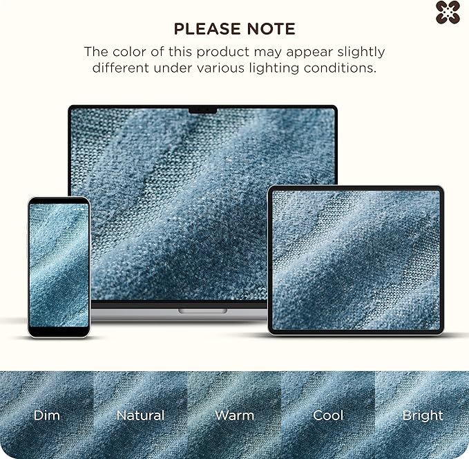 Bedsure 100% Cotton Throw Blanket for Couch - Chenille Woven Textured Blanket Gifts for Women, Cozy and Soft for All Seasons, Home Decor Boho Throw for Bed, Sofa, Tapestry, 50x60 Inches-Ruum Studio Home