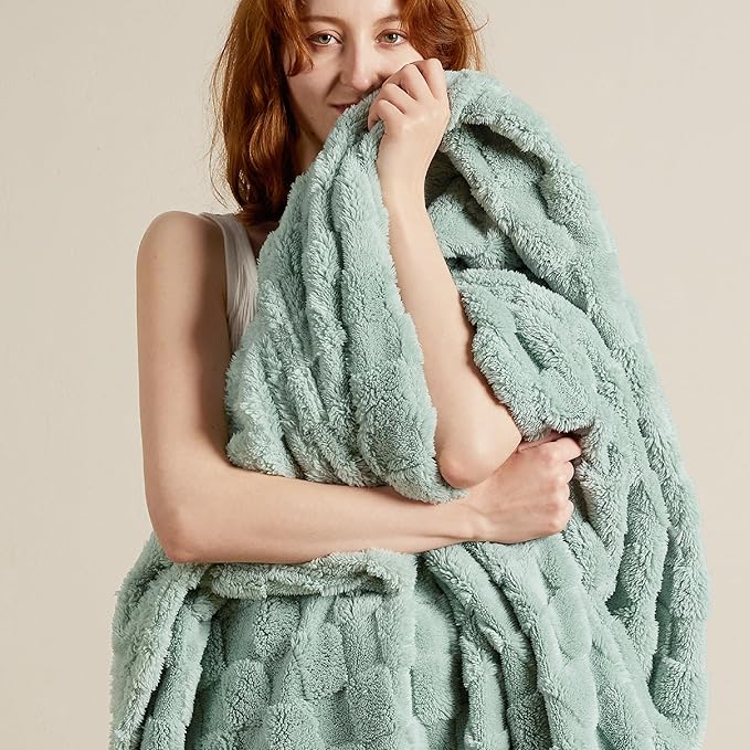 Bedsure GentleSoft Sage Green Throw Blanket for Couch - Super Soft Cozy Blankets Gifts for Women Men Girls, Cute Small Fleece Throws for Bedroom Home Decor, 50x70 Inches-Ruum Studio Home