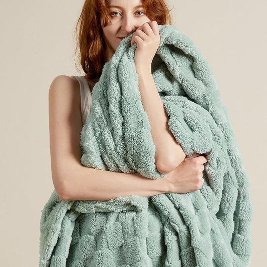 Bedsure GentleSoft Sage Green Throw Blanket for Couch - Super Soft Cozy Blankets Gifts for Women Men Girls, Cute Small Fleece Throws for Bedroom Home Decor, 50x70 Inches-Ruum Studio Home