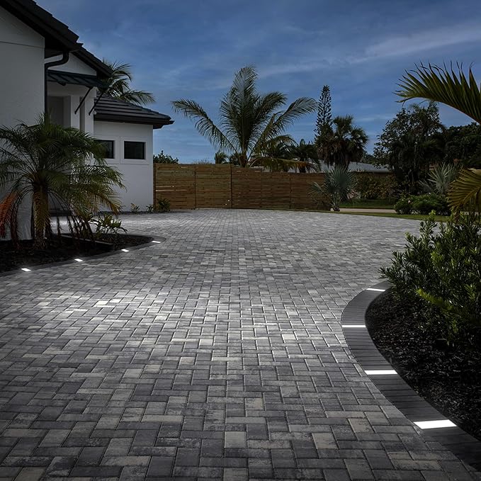 LUMENGY Paver Light 4×8 Inch (3.93 inch X 7.87 inch), Glare-Free 5000K Brick Lighting for Paver Driveways, Pathways, Patios & Garden, 12V Waterproof & Drive-Over Rated-Ruum Studio Home