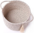 Empty Gift Basket – SweetMemo Mini Woven Rope Organizer Baskets for Gifting, Baby Shower, Desk, Makeup Brushes, Bathroom, Shelves – Small Decorative Storage Bin with Gift Bag & Ribbon – Warm Brown-Ruum Studio Home