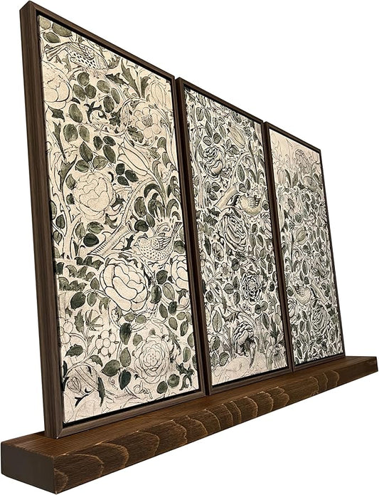 joelsantiques 60 Inch Wooden Floating Shelves for Wall - 60x6x2 in - Made of Natural Wood - Long Heavy Duty Rustic Wall Shelves for Bedroom - Perfect for Living Room, Kitchen - Medium Brown-Ruum Studio Home